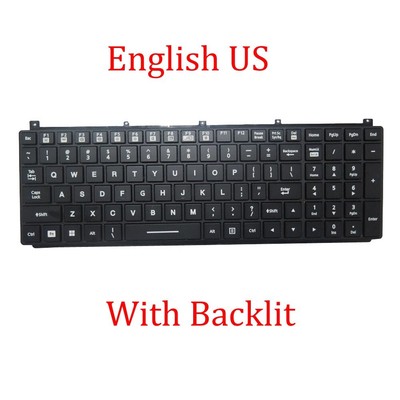Laptop Backlit Keyboard For Getac NK5103-03300T-10 United States US With Frame