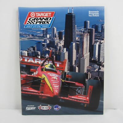 2001 Target Grand Prix of Chicago Souvenir Program CART Kenny Bräck Team Rahal