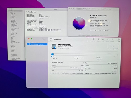 Apple iMac 27" 5K iMac Late 2015, 32GB RAM, 1TB SSD - Photo 2/3