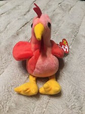 Original Collector Rare TY 4171 Beanie Baby Babies DOODLE The Rooster not Strut