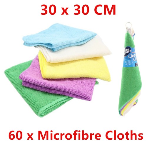 Large Thick Microfiber Cleaning Cloth 30x30cm Machine Washable Cloths Kitchen - Picture 9 of 9