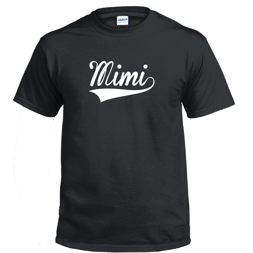 Mimi Grandma Grandparent Mothers Day Tee Gift Baseball Jersey T-shirt For Her - 第 1/3 張圖片