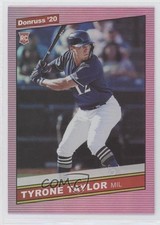 2020 Panini Donruss Retro 1986 Holo Purple Tyrone Taylor #253 fm0