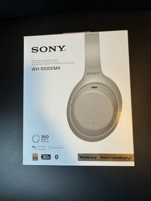 Sony WH-1000XM4 Wireless Bluetooth Noise Canceling Over-Ear Headphones Silver