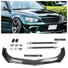 For Toyota Altezza Carbon Style Front Bumper Lip Splitter Kitsstrut Rod Us For Toyota Altezza Carbon Style Front Bumper Lip Splitter Kitsstrut Rod Us
