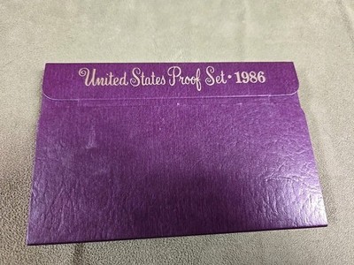   1986 US Mint Proof Set - Low Mintage Year - Original Government Packaging OGP
