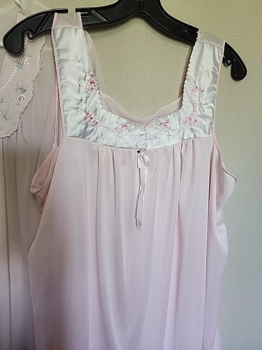 Lotto Vintage JC Penney Maxi Baby Doll Sissy Camicia da Notte Pizzo Ricamo Lorena - Foto 15 di 19