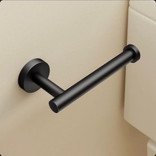 KES Wall Mounted Toilet Paper Holder Bathroom 18/8 Matte Black WFTPH002BK