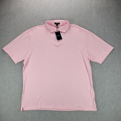 Peter Millar Crown Crafted Journeyman SS Polo Shirt Pink Pima Cotton MS24XK70 XL