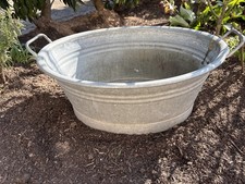Alter Zinkwanne 50 Liter  Miniteich Getränkewanne Pflanzgefäss dicht