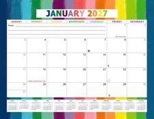 2026-2027 Monthly Magnetic/Desk Calendar - 18 Months - Edition 27 