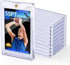 25 Pack 55PT Magnetic Card Holder for Baseball Football Sport Collectable Cards
