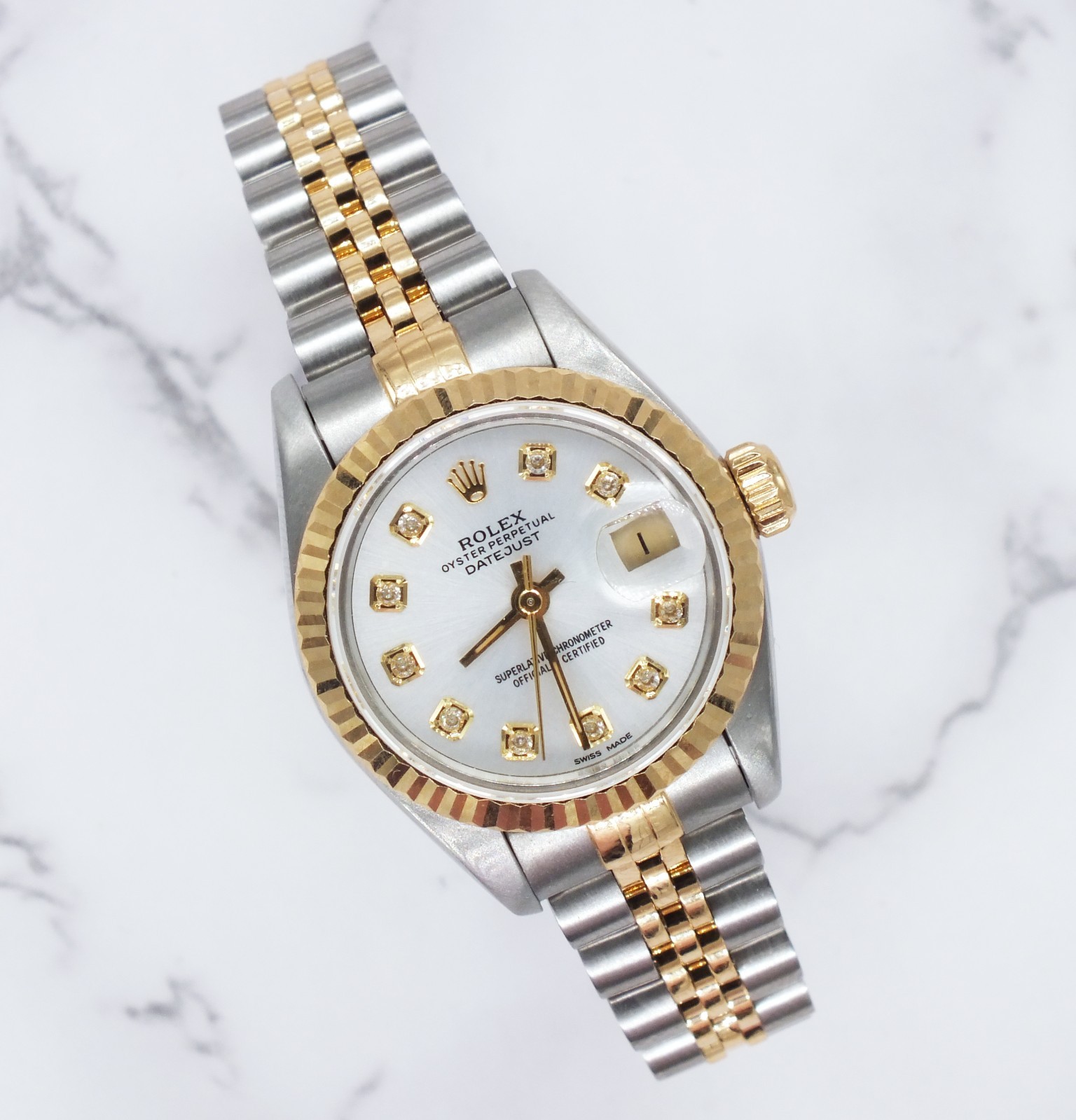 Rolex Datejust in Steel Gold with