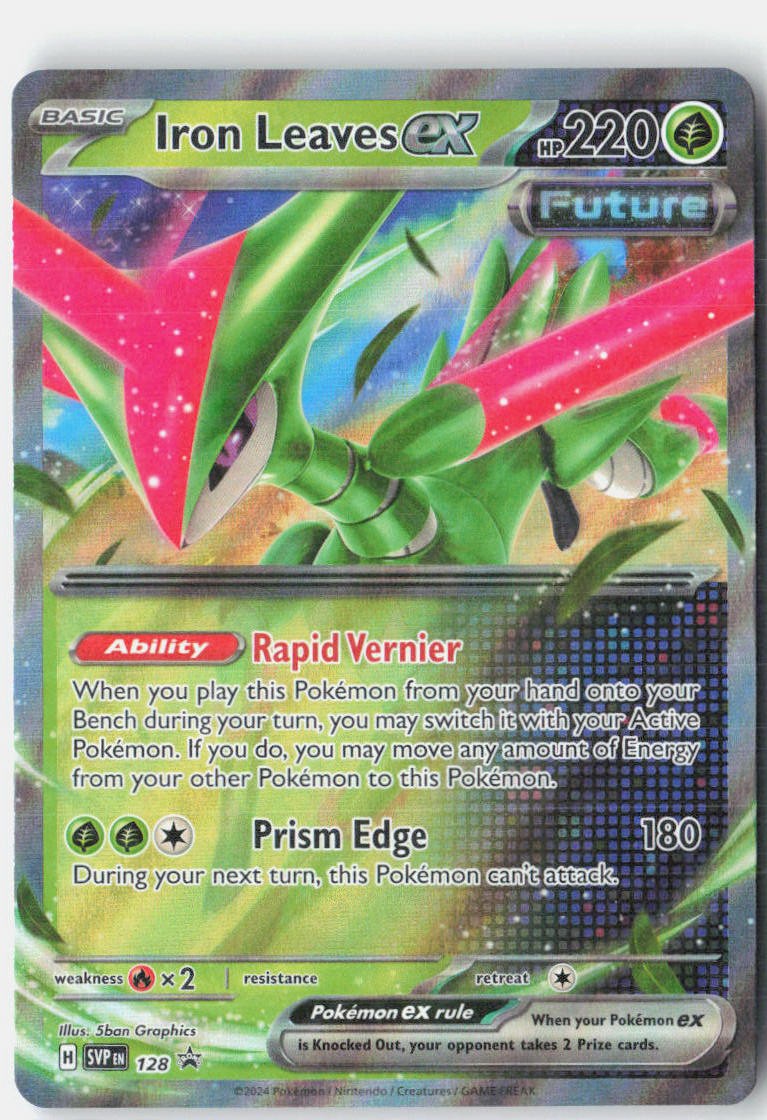 Iron Leaves ex 128 Holo Promo Scarlet & Violet Promo Pokemon Near Mint