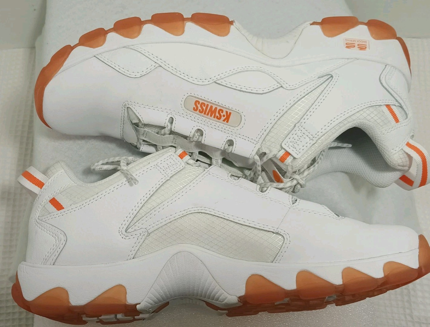 SAOLA K SWISS Uomo 10.5 CALI TRAIL 06787 185 Bianco Arancione Vibrante