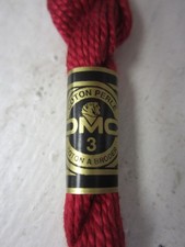 DMC Cotton Perle #3  Red Kiss #498 Embroidery...
