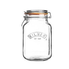 Kilner Clip Top Jar Square 1.5 Litre