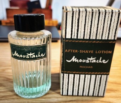 Vintage ROCHAS  Moustache  After-Shave Lotion Bottle + Box (Ref 05-0414)