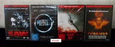 Horror Filmsammlung DVD - 4 Disc - Saw - Ring (Remake) - Cool Air - Neu & OVP