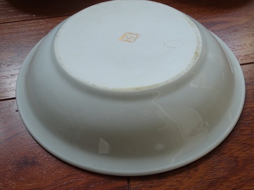 SERIE DE 6 ANCIENS PLATS CREUX EMPILABLE PORCELAINE PL MEHUN LEGUMES POTAGER - Picture 11 of 14