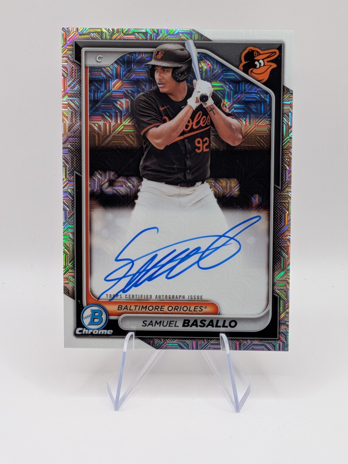 2024 Bowman -Chrome Prospect Mega Box Autographs Samuel Basallo #BMA-SB (AU, RC)