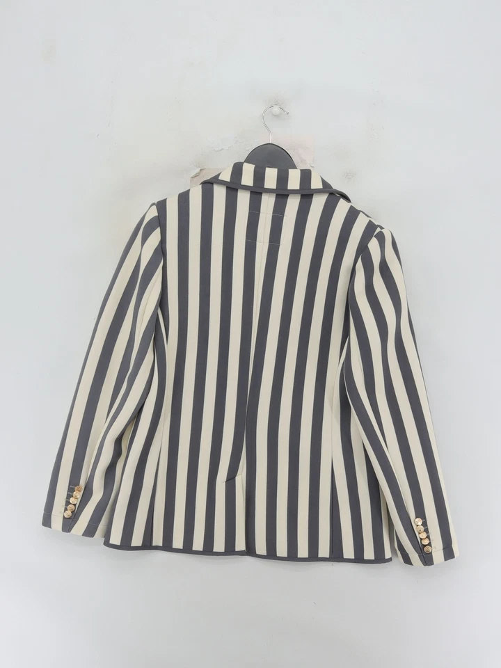 Blazer Holland Cooper para hombre XL poliéster a rayas múltiples con abrigo de algodón Foto 2 de 4