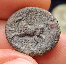 #2961 LITRA ANÓNIMA ROMA 230-216 a.C. AE16,35 2,78g Sear596RRC27/2 escasa