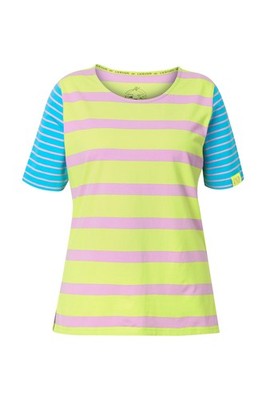 Laurasøn Damen Longshirt Ringel 1 2 Arm Rundhalsausschnitt 836647