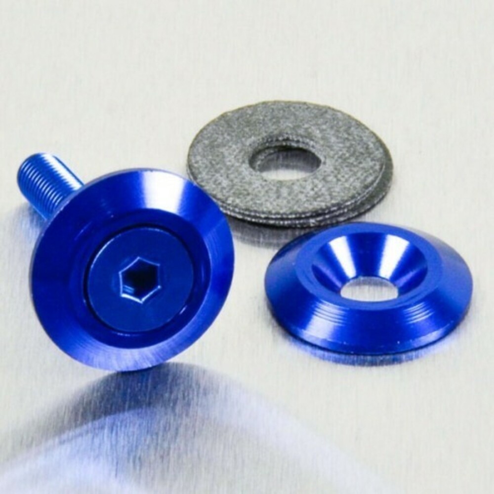 M6 Blue Countersunk Aluminum Washer LWAC6-22B For Motorcycle Parts Accessories