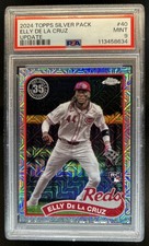 2024 Topps Elly De La Cruz 1989 Chrome Silver Pack RC Refractor #T89CU-40 PSA 9