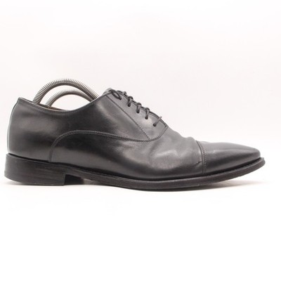 Barrett Black Leather Cap Toe Oxfords Dress Shoes Men s Size UK 7.5 Made Italy