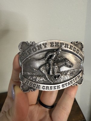 Vintage Pony Express Rock Creek Station Siskiyou Co. Belt 