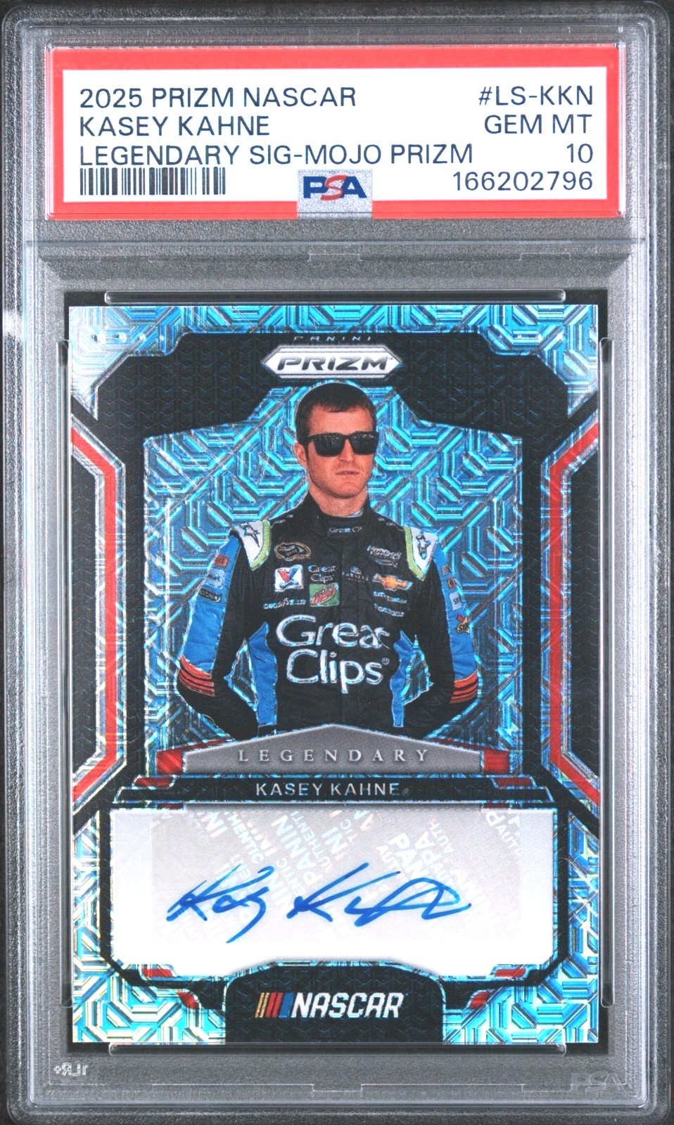 2025 PRIZM NASCAR LEGENDARY SIGNATURES KASEY KAHNE #LS-KKN LEGENDARY SIG- MOJO view 1