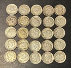 25 Silver Roosevelt Dime 10C US Coin Lot
