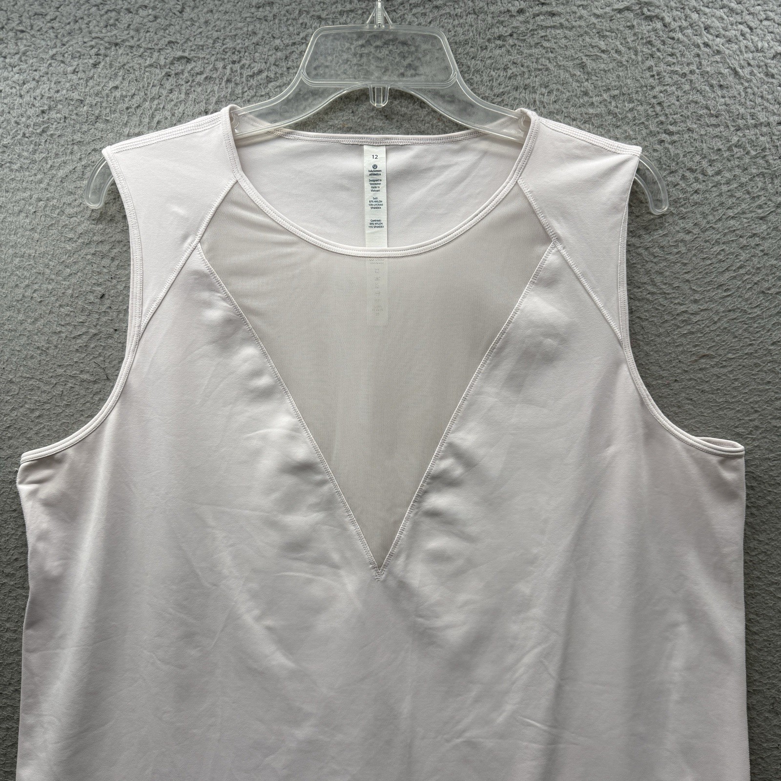 Lululemon Lab Edge Sleeveless Tank Top Tee Plank Luxtreme Mesh Blush Pink 12 image 5