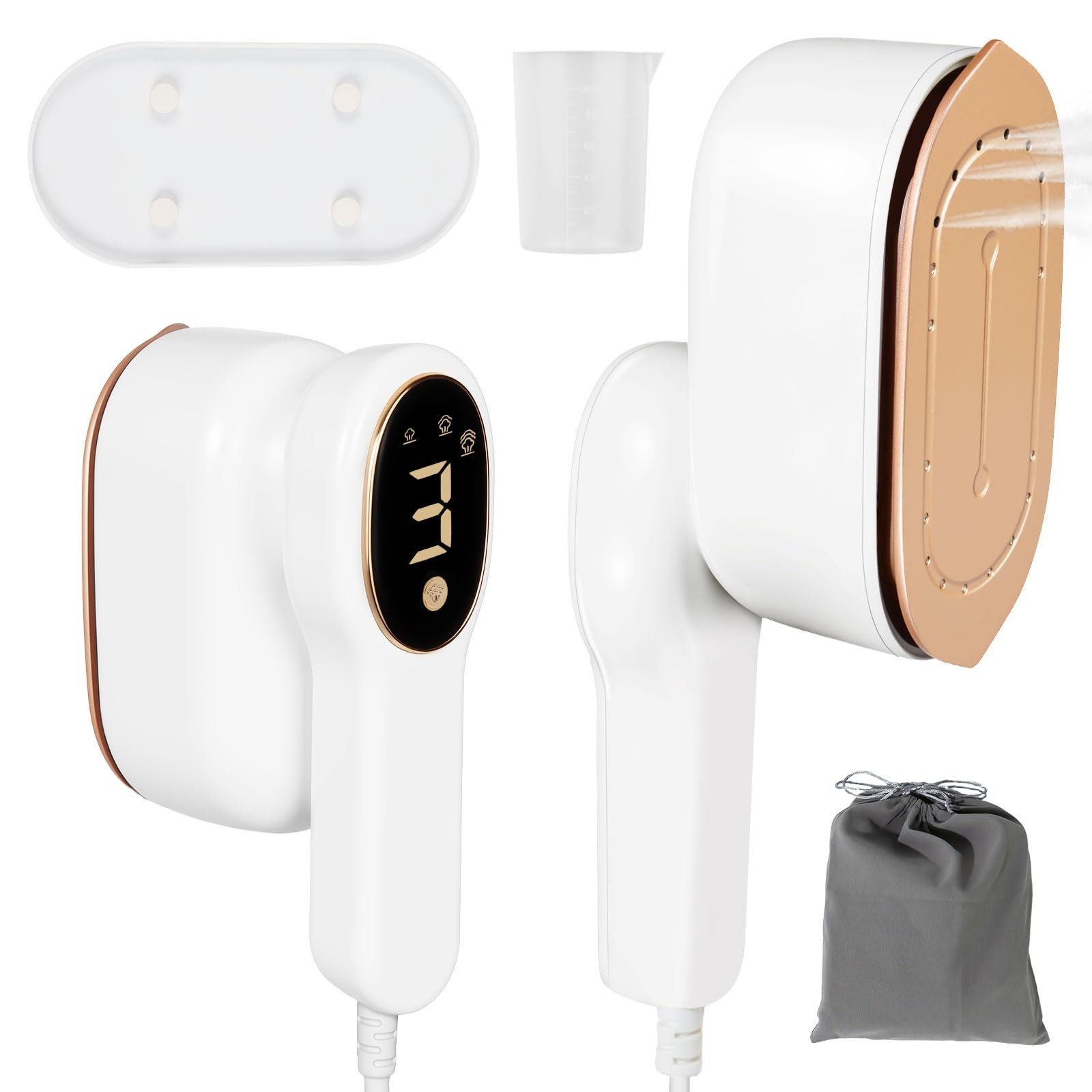 Travel Steamer For Clothes 1200W LCD Display 3 Modes Handheld All-in-One Iron