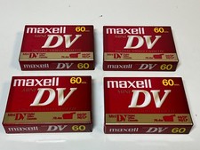 Maxell Mini DV 60 Minute Camcorder Tapes ME DVM60SE 60 Min Pack of 4 SEALED