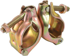 Giunto Girevole per Ponteggio, 48 X 48 Mm, 2 Pezzi, Con Dado Di Fissaggio, Fasce