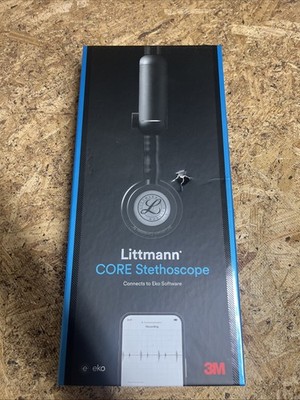 3M Littmann CORE Digital Stethoscope Black 8570 Rainbow Mirror Finish Open Box