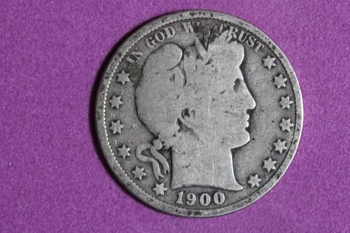 Estate Find 1900 - Barber Half  Dollar!! #N08096