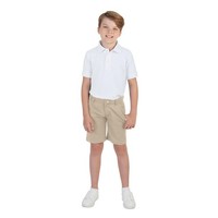 Polo-Shirt Kinder Unisex Kurzarm Piqué Schwarz French Toast GrößE 6