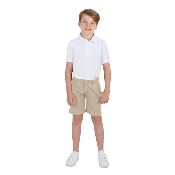 Polo-Shirt Kinder Unisex Kurzarm Piqué Schwarz French Toast GrößE 6-image