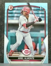 2023-24 Bowman Ariel Almonte #BP-78 Teal Border 1st Bowman Reds RC SP /499