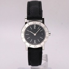 Reloj de cuarzo para dama Bvlgari Bvlgari 26 mm acero esfera negra BB 26 SLD