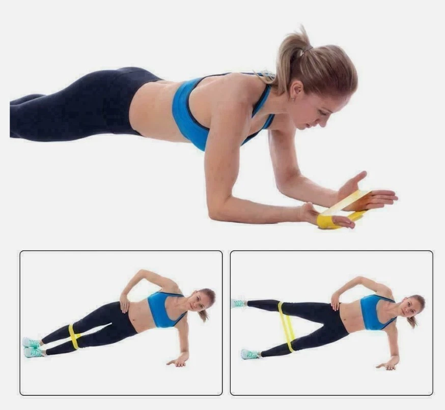 Resistance Bands Loop Set Gym Exercise Yoga Strength Workout Fitness Butt Lift - Image 4 of 4