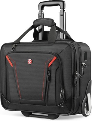 star cloud Rigid Frame Rolling Laptop Bag 18x14x8in