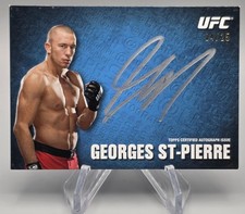 💥VERY RARE 2013 Topps UFC Knockout /25 Georges St-Pierre @UTOGRAPH On Card Auto