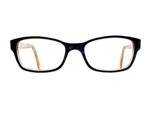 New Guess Brown Tortoise Rectangular Glasses Beige Clear Temples 056 50 17 135