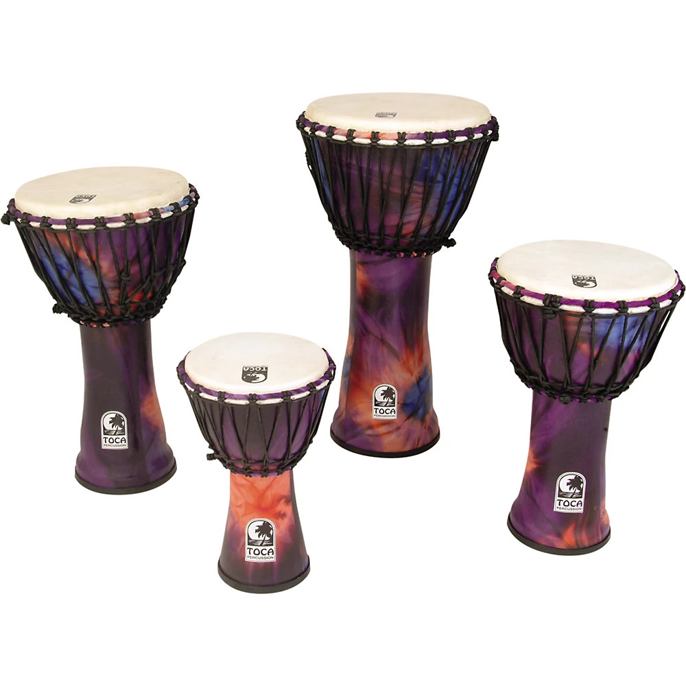 Toca Synergy Freestyle Rope Tuned Djembe 9 Фиолетового цвета