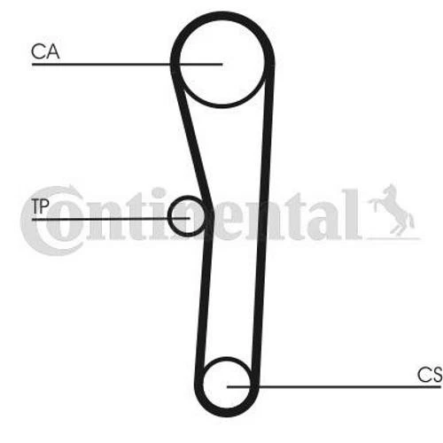 CONTITECH Kit de distribution CT536K1 pour TOYOTA CELICA Coupe (AT18, ST18) - Photo 4/4